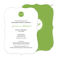 Green Circle Initials Invitations Image 1 of 11